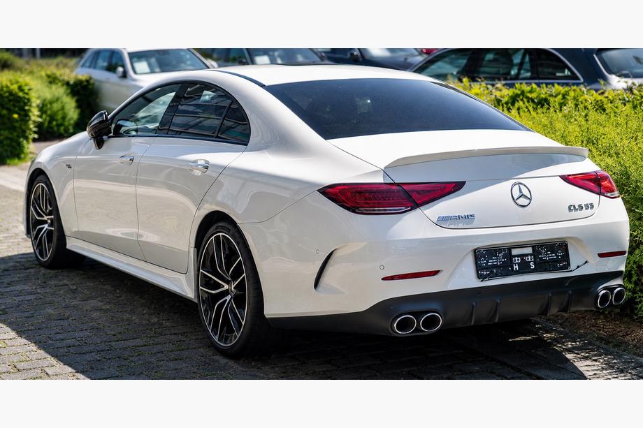 Mercedes CLS C257 2018- Rear diffuser with exhaust tips (GT53 Design) Image