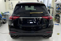 Mercedes GLE W167 2018- Rear diffuser with exhaust tips GLE63 Black (2018-2026) photo 2