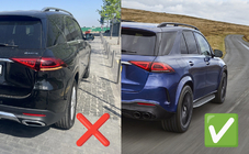 Mercedes GLE W167 2018- Rear diffuser with exhaust tips GLE63 Black (2018-2026) photo 11