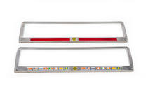 License Plate Frame FLAGS (2 pcs, Stainless Steel) photo 2