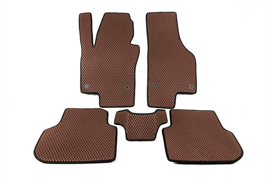 Volkswagen Jetta 2011-2018 EVA Floor Mats (brick red) Image