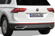 Volkswagen Tiguan 2016-2023 Exhaust Tip Covers Imitation 2020+ (3 pcs, stainless steel) photo 1