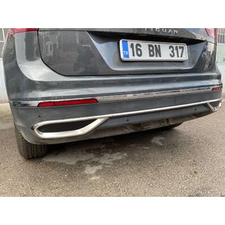 Exhaust Tip Covers Imitation 2020+ (3 pcs, stainless steel) photo 4
