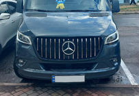 Mercedes Sprinter W907/W910 2018- Front Grille Panamericana GT Chrome Premium V1 With Frame photo 7