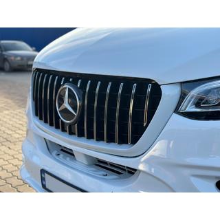 Front Grille Panamericana GT Chrome Premium V1 Mercedes Sprinter W907/W910 2018- photo 2