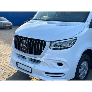 Front Grille Panamericana GT Chrome Premium V1 Mercedes Sprinter W907/W910 2018- photo 1