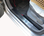 Volkswagen Caddy 2004-2010 Interior door sill protectors (no logo, stainless steel) Set of 4 photo 2