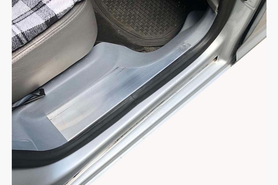 Volkswagen Caddy 2004-2010 Interior door sill protectors (no logo, stainless steel) Set of 4 Image