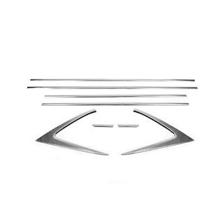 Lower Window Trim Moldings (8 pcs, Stainless Steel) Hyundai I-20 2020- photo 2