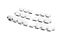 Renault Clio V 2019- Chrome Grille Covers (6 pcs) OmsaLine - Italian Stainless Steel photo 3