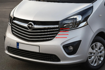 Opel Vivaro 2015-2019 Carmos Stainless Steel Grille Covers photo 1