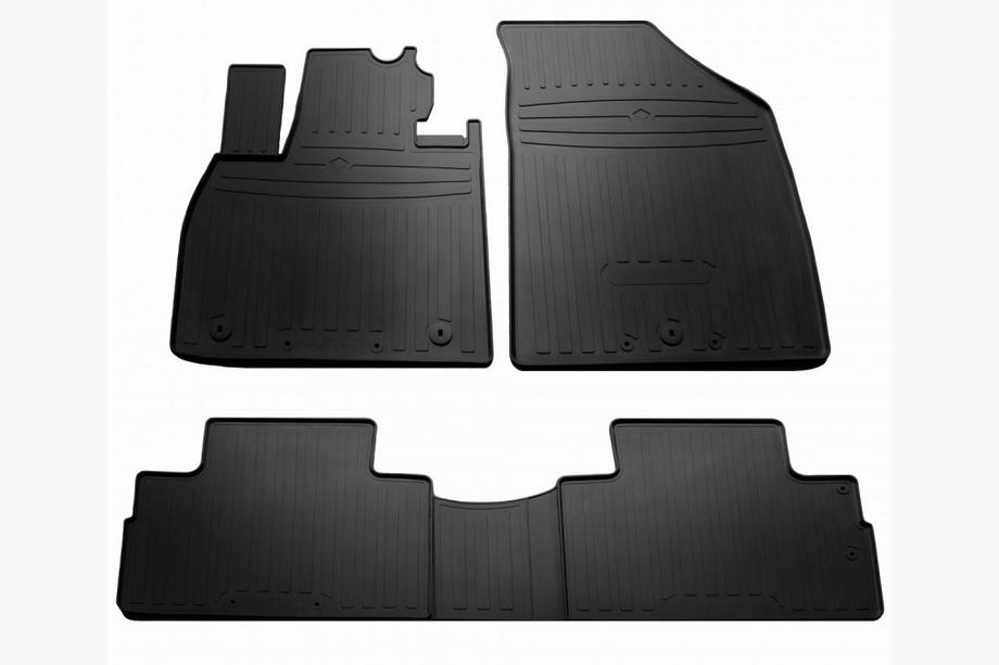 Kia Telluride 2019- Rubber Floor Mats (4 pcs, Stingray Premium) Image