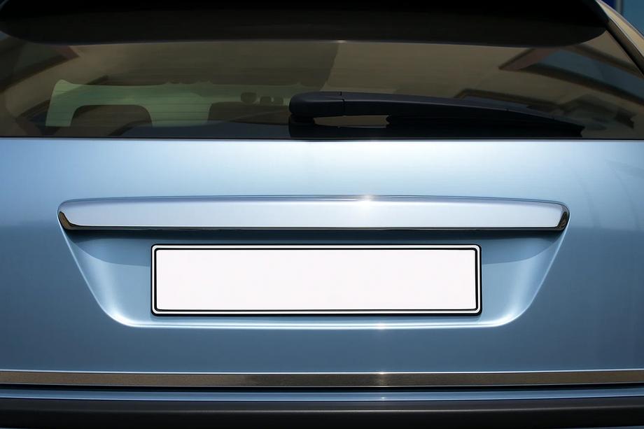 Ford Focus II 2005-2008 Trunk lid trim (HB, stainless steel) Photo 3
