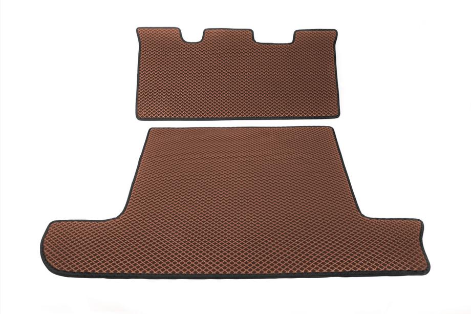 Toyota Land Cruiser 100 1998-2007 Trunk Mat 2 pcs Brick Red (EVA, 7 seats) Photo 1