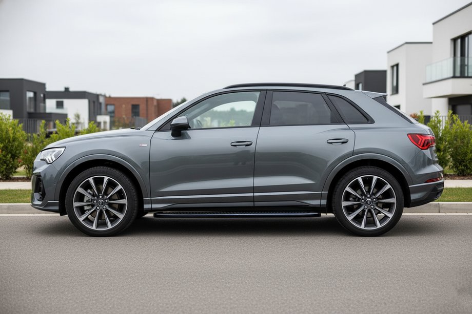 Audi Q3 2019–2025 Side Steps Tayga Black (2 pcs, Aluminum) Image