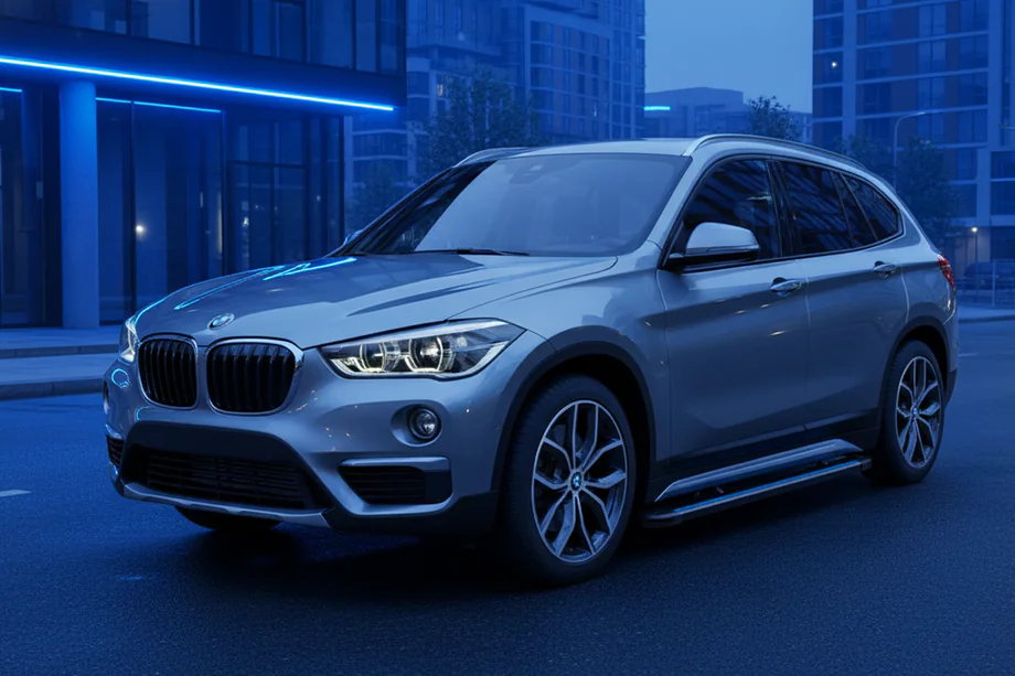 BMW X1 F48 2015-2022 Side Steps Maya Blue (2 pcs, Aluminum) Image