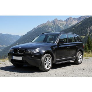 Side Steps Bosphore Black (2 pcs, Aluminum) BMW X3 E83 2003-2010 photo 2