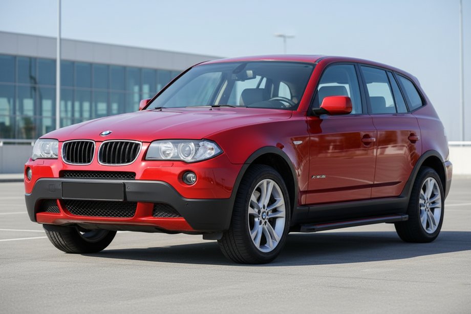 BMW X3 E83 2003-2010 Side Steps Maya Red (2 pcs, Aluminum) Image