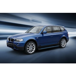 Side Steps Maya Blue (2 pcs, Aluminum) BMW X3 E83 2003-2010 photo 1