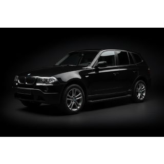 Side Steps Allmond Black (2 pcs, Aluminum) BMW X3 E83 2003-2010 photo 1