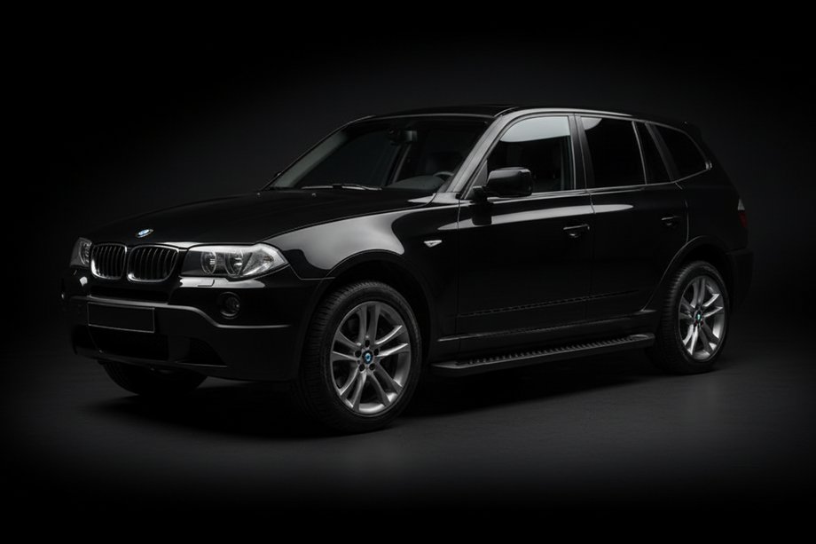 BMW X3 E83 2003-2010 Side Steps Allmond Black (2 pcs, Aluminum) Image