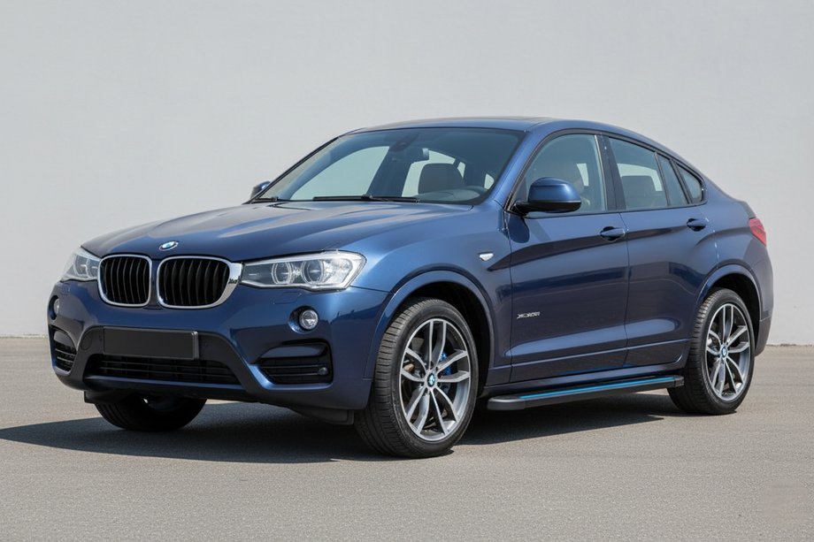 BMW X4 F26 2014-2018 Side Steps Maya Blue (2 pcs, Aluminum) Image