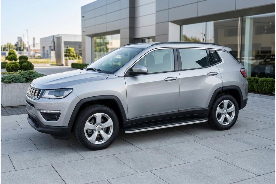 Jeep Compass 2016- Side Steps Bosphore Grey (2 pcs, Aluminum) Image