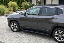 Jeep Compass 2016- Side Steps Allmond Black (2 pcs, Aluminum) photo 1
