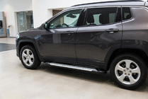 Jeep Compass 2016- Side Steps Allmond Grey (2 pcs, Aluminum) photo 1