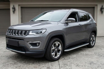 Jeep Compass 2016- Side Steps Tayga Grey (2 pcs, Aluminum) photo 1