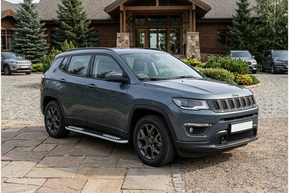 Jeep Compass 2016- Side Steps Tayga V2 (2 pcs, Aluminum) Image