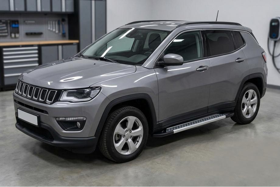 Jeep Compass 2016- Side Steps Vision New Grey (2 pcs, Aluminum) Image