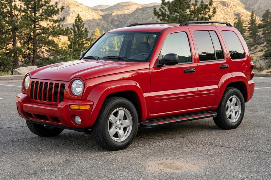 Jeep Cherokee/Liberty 2002-2007 Side Steps Maya Red (2 pcs, Aluminum) Image