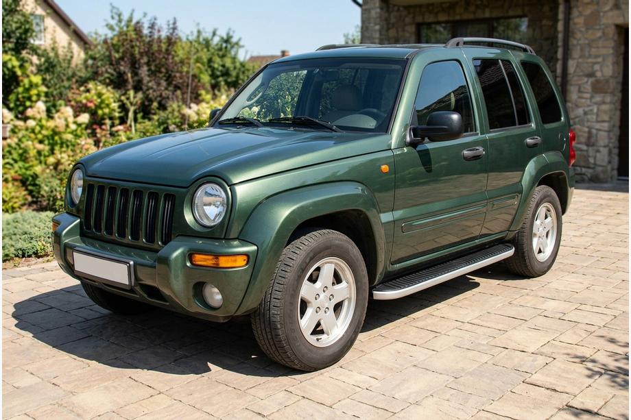 Jeep Cherokee/Liberty 2002-2007 Side Steps Tayga Grey (2 pcs, Aluminum) Image