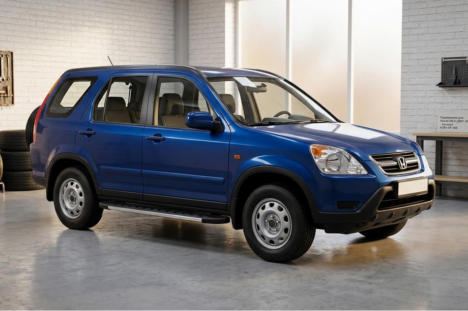 Honda CRV 2001-2006 Side Steps Duru (2 pcs, Aluminum) Image