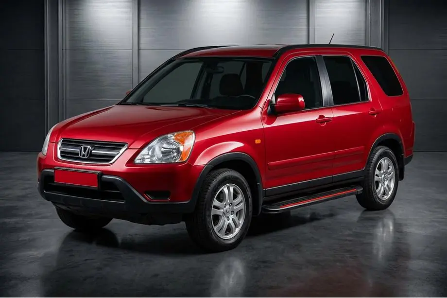 Honda CRV 2001-2006 Side Steps Maya Red (2 pcs, Aluminum) Image