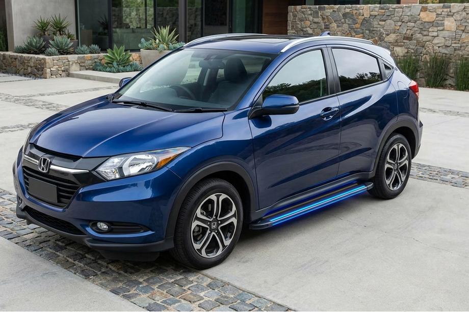 Honda HR-V 2014-2021 Side Steps Maya Blue (2 pcs, Aluminum) Image