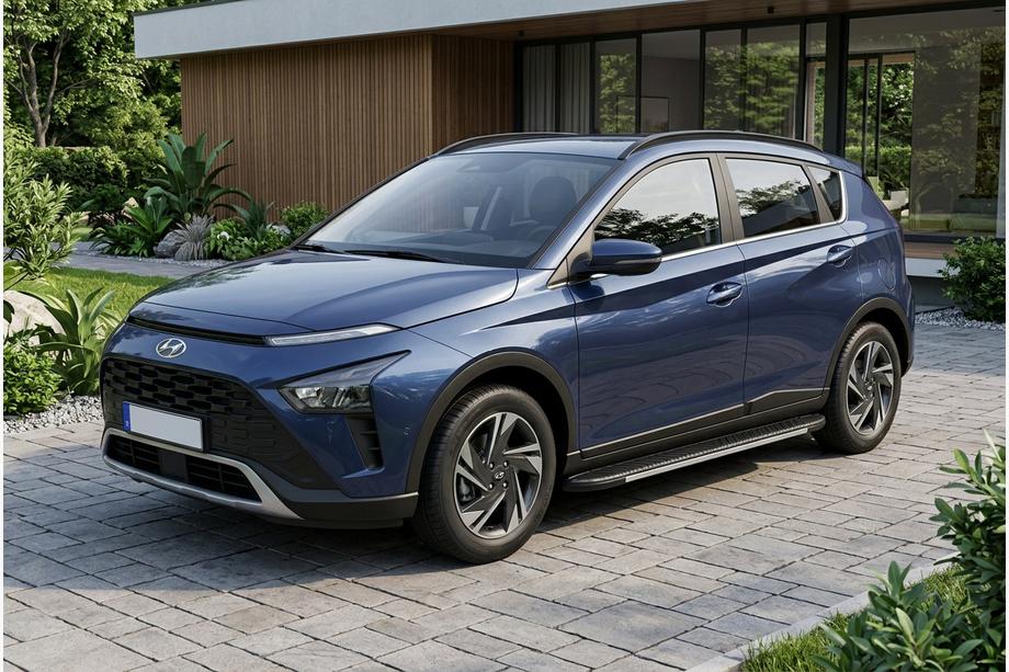 Hyundai Bayon 2021- Side Steps Bosphore Grey (2 pcs, Aluminum) Image
