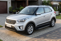 Hyundai Creta 2014-2020 Side Steps Bosphore Grey (2 pcs, Aluminum) photo 1