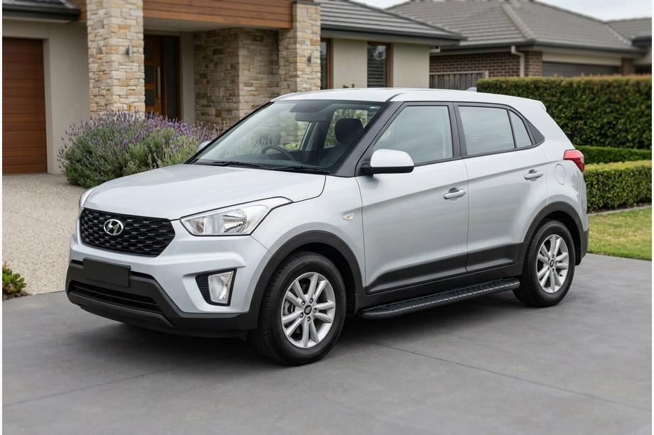 Hyundai Creta 2014-2020 Side Steps Bosphore Black (2 pcs, Aluminum) Image