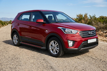 Hyundai Creta 2014-2020 Side Steps Maya Red (2 pcs, Aluminum) photo 1