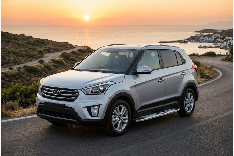 Hyundai Creta 2014-2020 Side Steps Mevsim Grey (2 pcs, Aluminum) Image