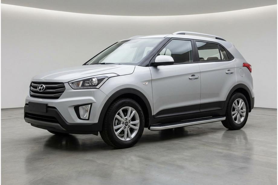 Hyundai Creta 2014-2020 Side Steps Tayga Grey (2 pcs, Aluminum) Image