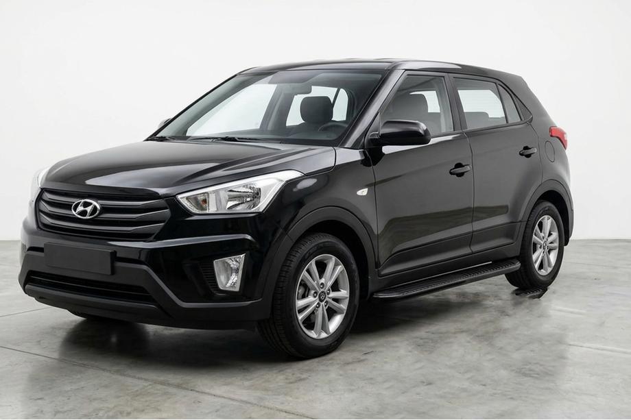 Hyundai Creta 2014-2020 Side Steps Tayga Black (2 pcs, Aluminum) Image