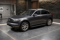 Infiniti FX 2003-2008 Side Steps Bosphore Black (2 pcs, Aluminum) photo 1