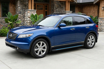 Infiniti FX 2003-2008 Side Steps Maya Blue (2 pcs, Aluminum) photo 1