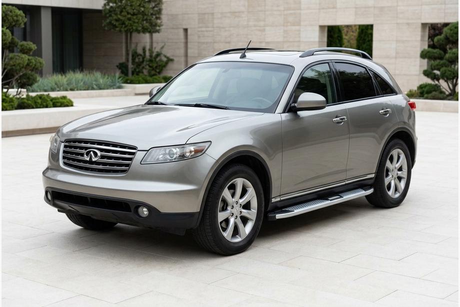 Infiniti FX 2003-2008 Side Steps Mevsim Grey (2 pcs, Aluminum) Image