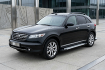 Infiniti FX 2003-2008 Side Steps Allmond Grey (2 pcs, Aluminum) photo 1