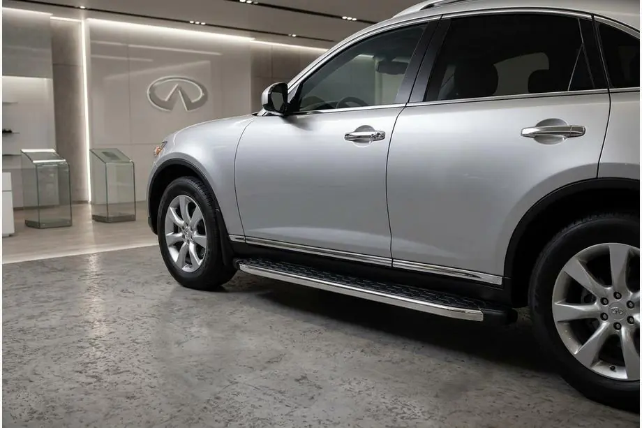 Infiniti FX 2003-2008 Side Steps BlackLine (2 pcs, Aluminum) Image