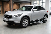 Infiniti FX 2003-2008 Side Steps Tayga Grey (2 pcs, Aluminum) photo 1